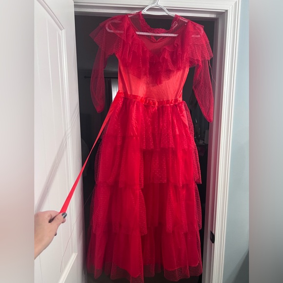 Beetlejuice Lydia costume Dress with Veil and wig - Picture 2 of 7